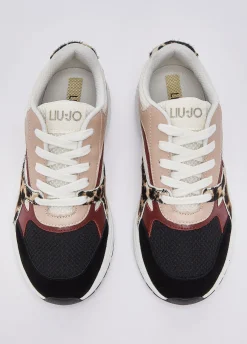 Sneakers con dettagli in cavallino