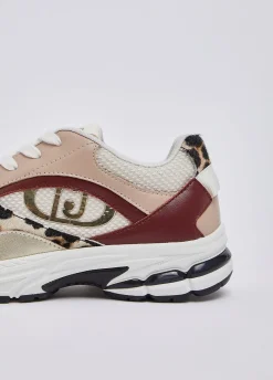 Sneakers con dettagli in cavallino