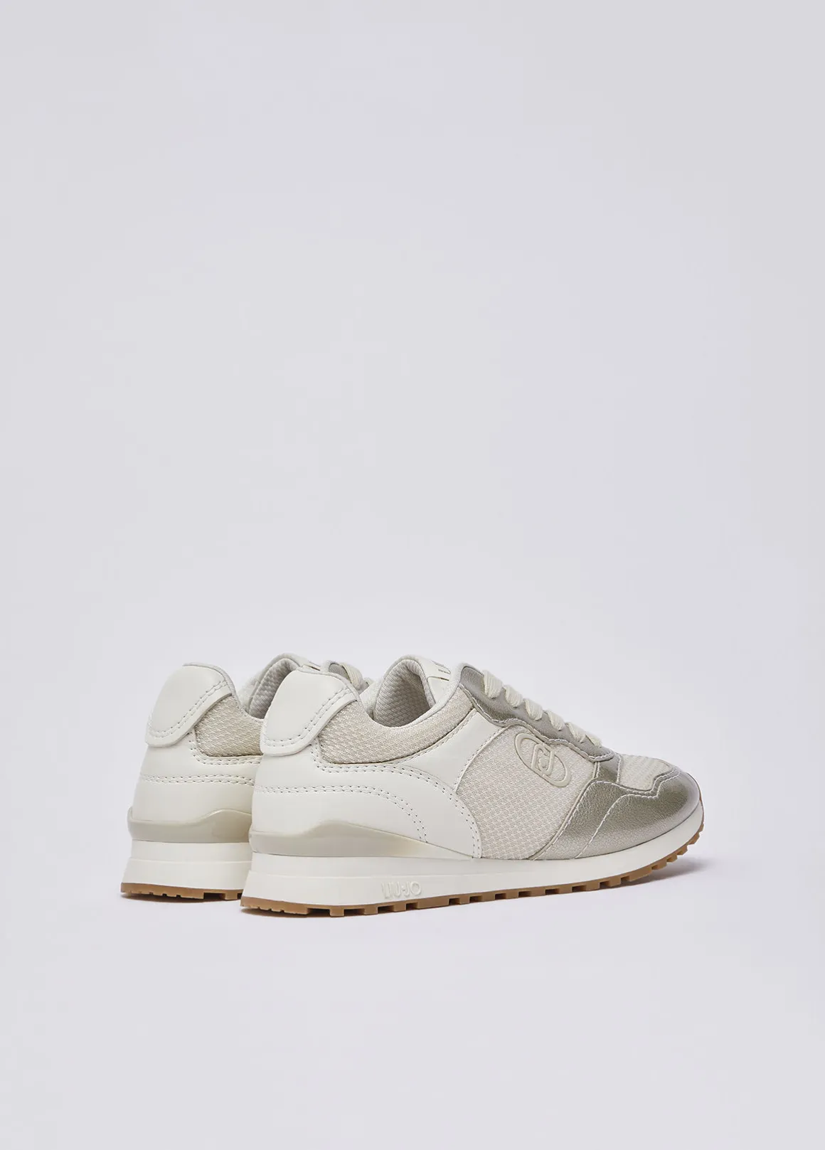 Sneakers con dettagli in mesh