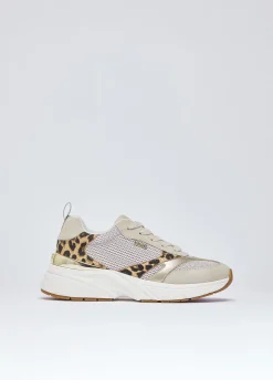 Sneakers con dettaglio animalier