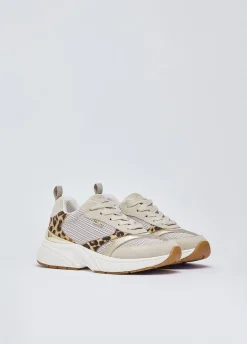Sneakers con dettaglio animalier