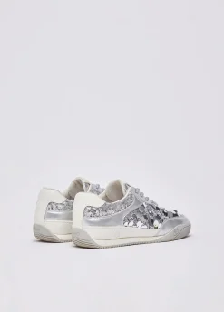 Sneakers con maxi paillettes