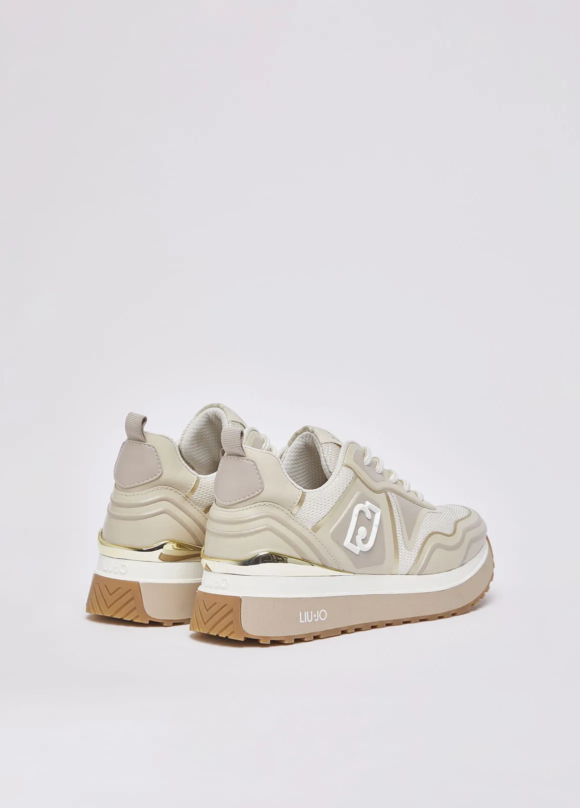 Sneakers in mesh stampato
