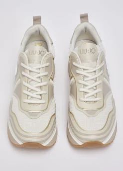 Sneakers in mesh stampato