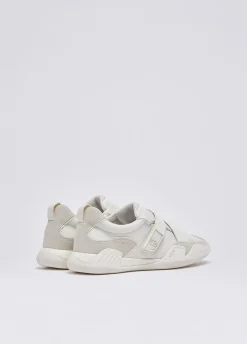 Sneakers in pelle con velcro
