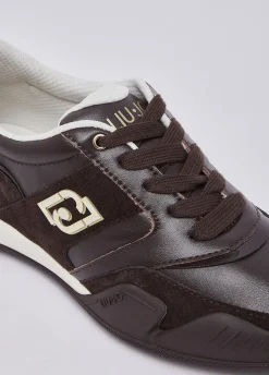 Sneakers in pelle e suede