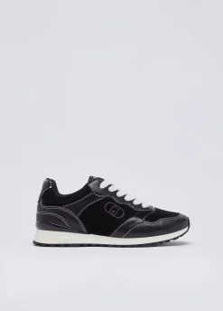 Sneakers in pelle e suede