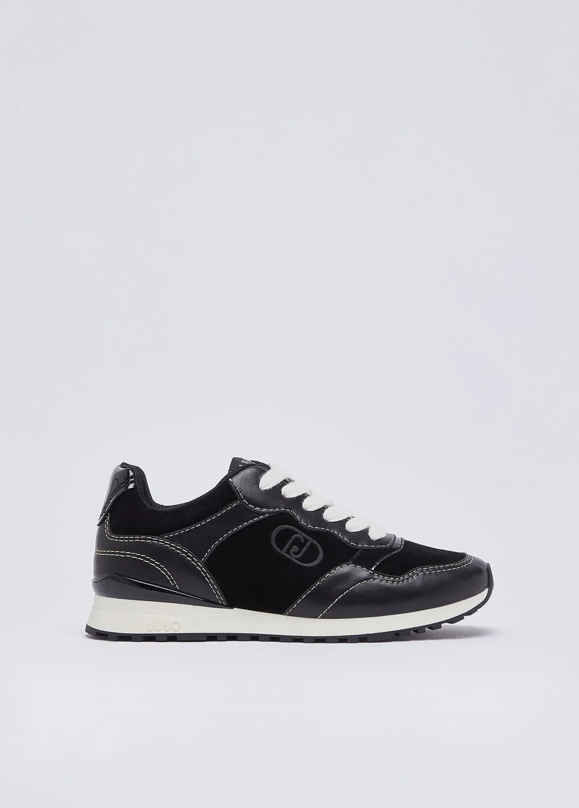 Sneakers in pelle e suede