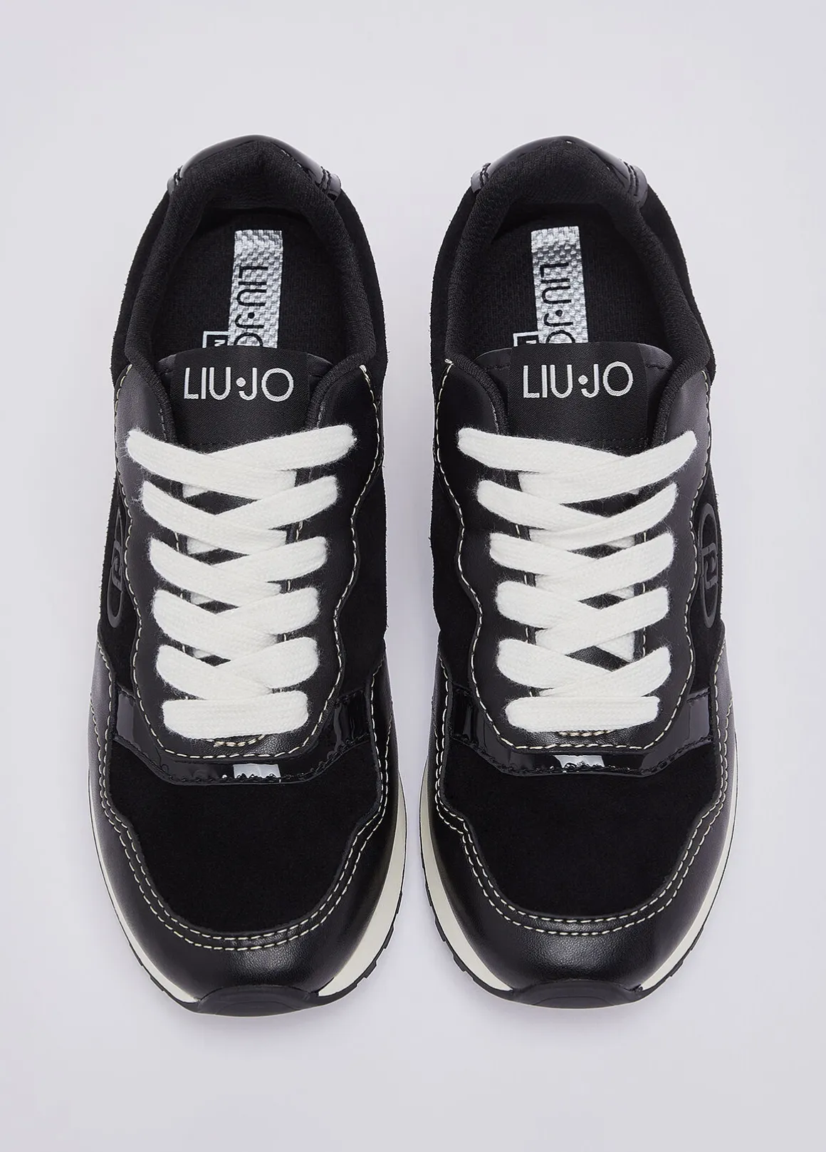 Sneakers in pelle e suede