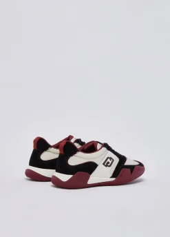 Sneakers in suede e mesh