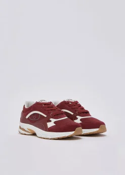 Sneakers in suede e mesh