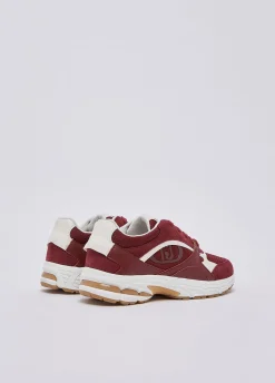 Sneakers in suede e mesh