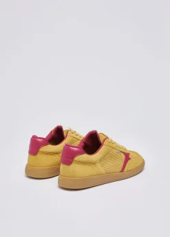 Sneakers in suede traforata