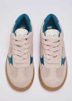 Sneakers in suede traforata