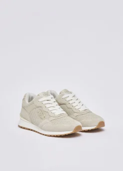 Sneakers in suede traforato