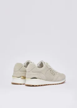 Sneakers in suede traforato