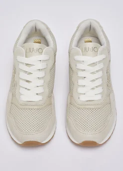 Sneakers in suede traforato
