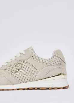 Sneakers in suede traforato