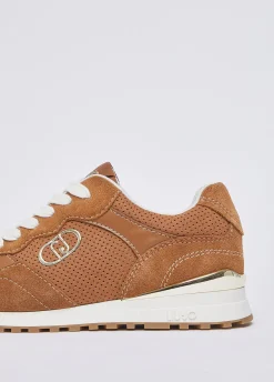 Sneakers in suede traforato