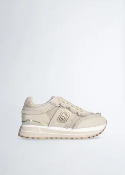Sneakers platform con frange