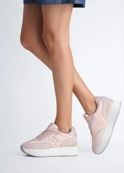 Sneakers platform délavé