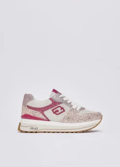Sneakers platform full glitter