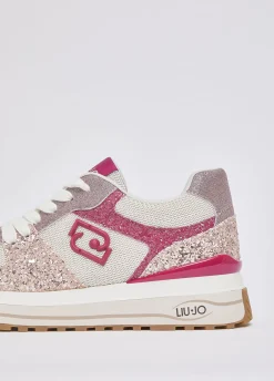 Sneakers platform full glitter