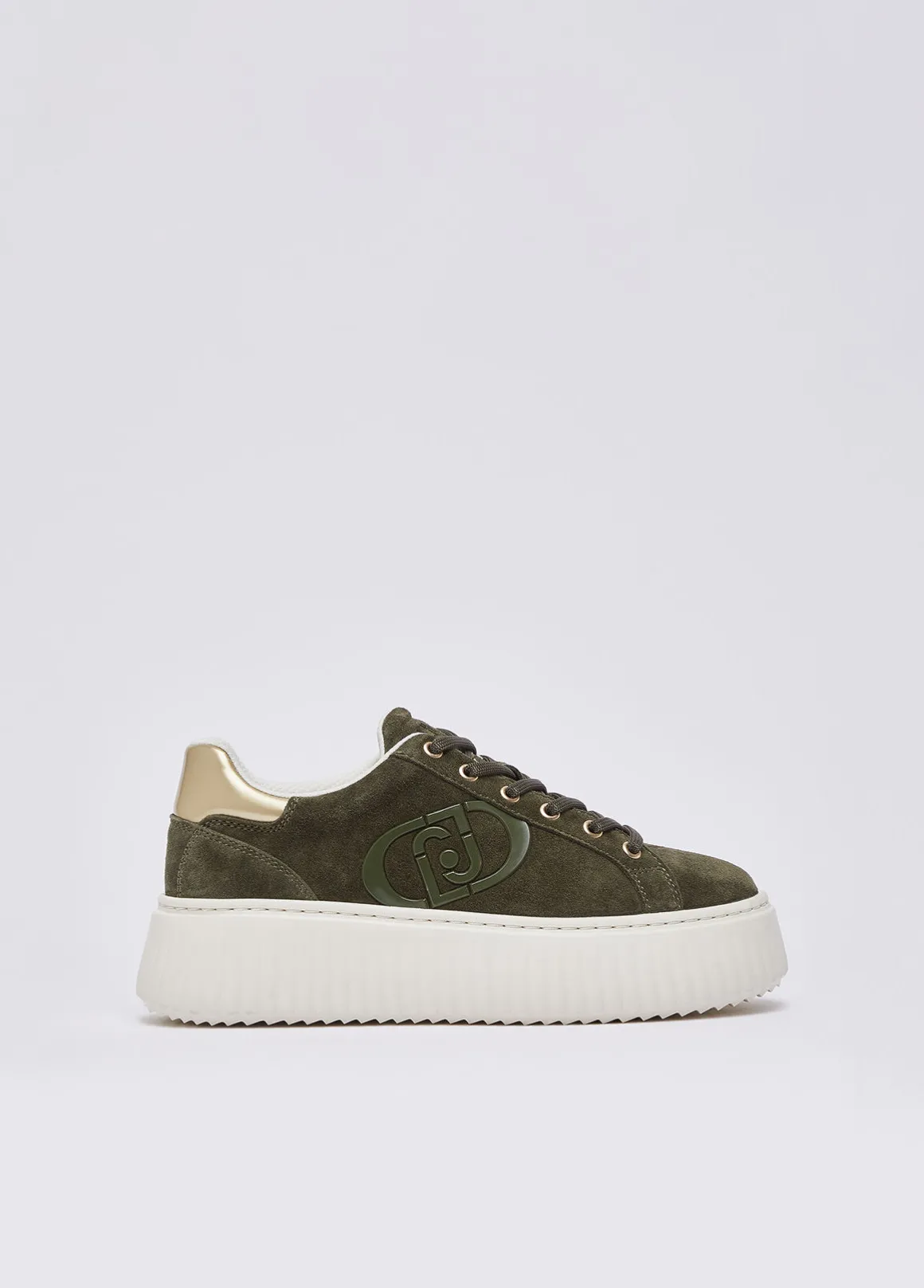 Sneakers platform in suede