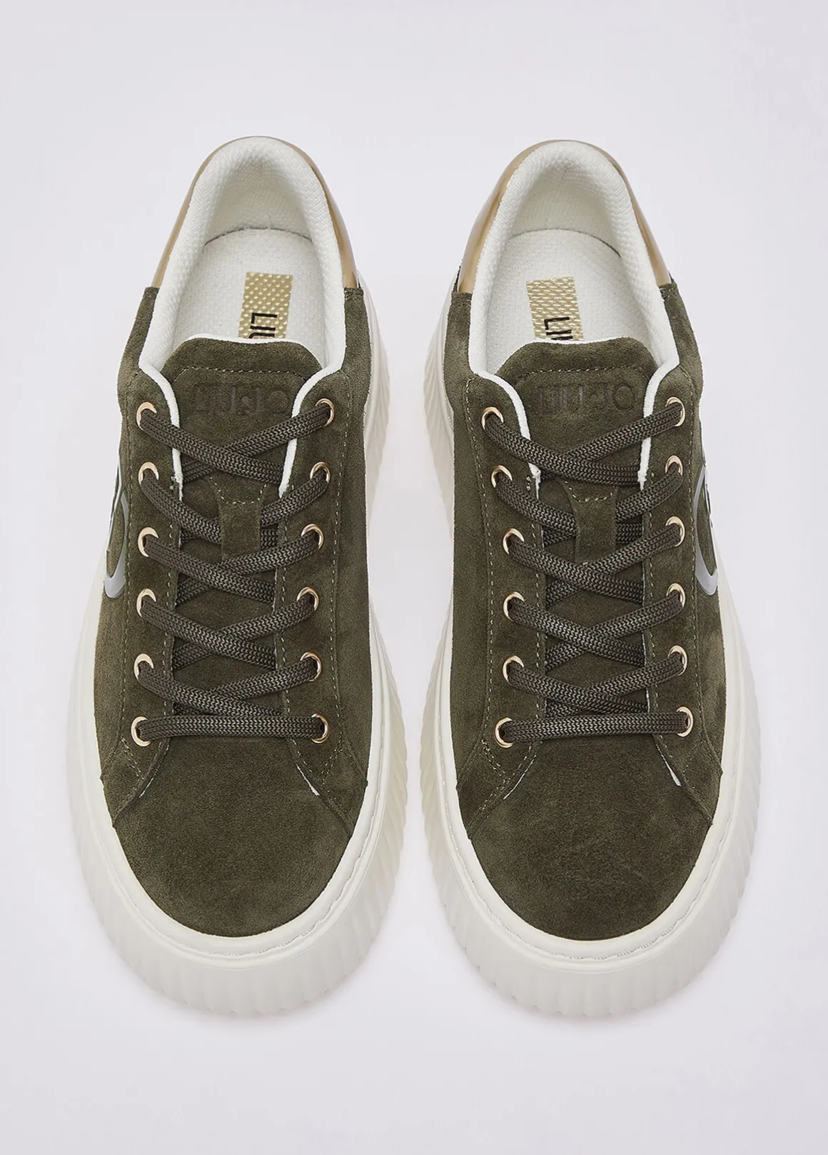 Sneakers platform in suede
