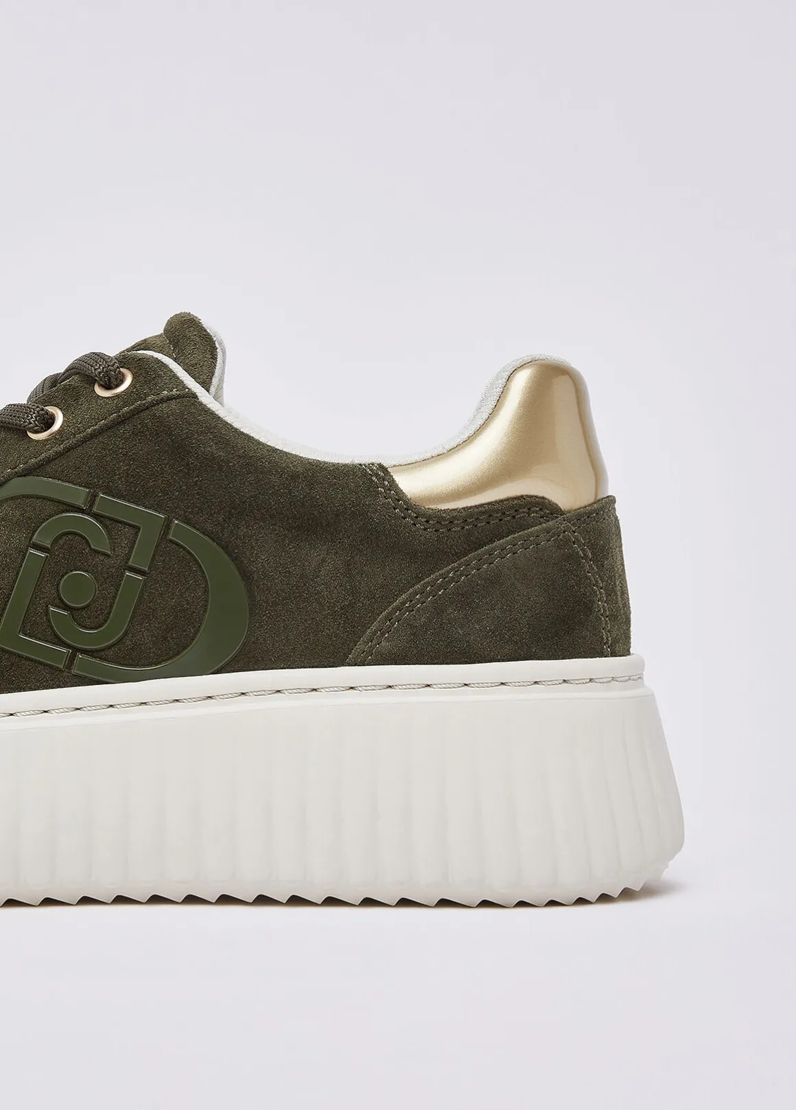 Sneakers platform in suede
