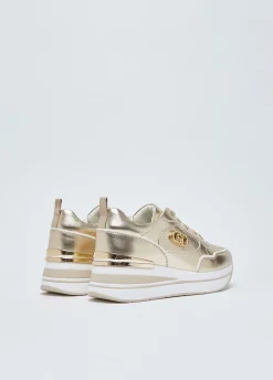 Sneakers platform laminata