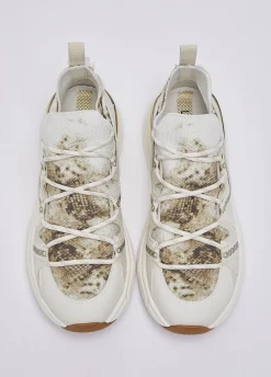 Sock-sneakers con stampa pitone