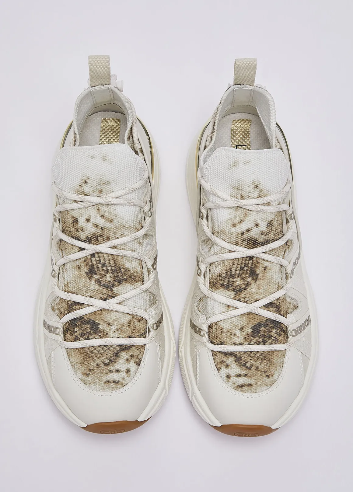 Sock-sneakers con stampa pitone
