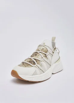 Sock-sneakers con stampa pitone