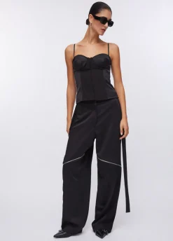 Top bustier in raso