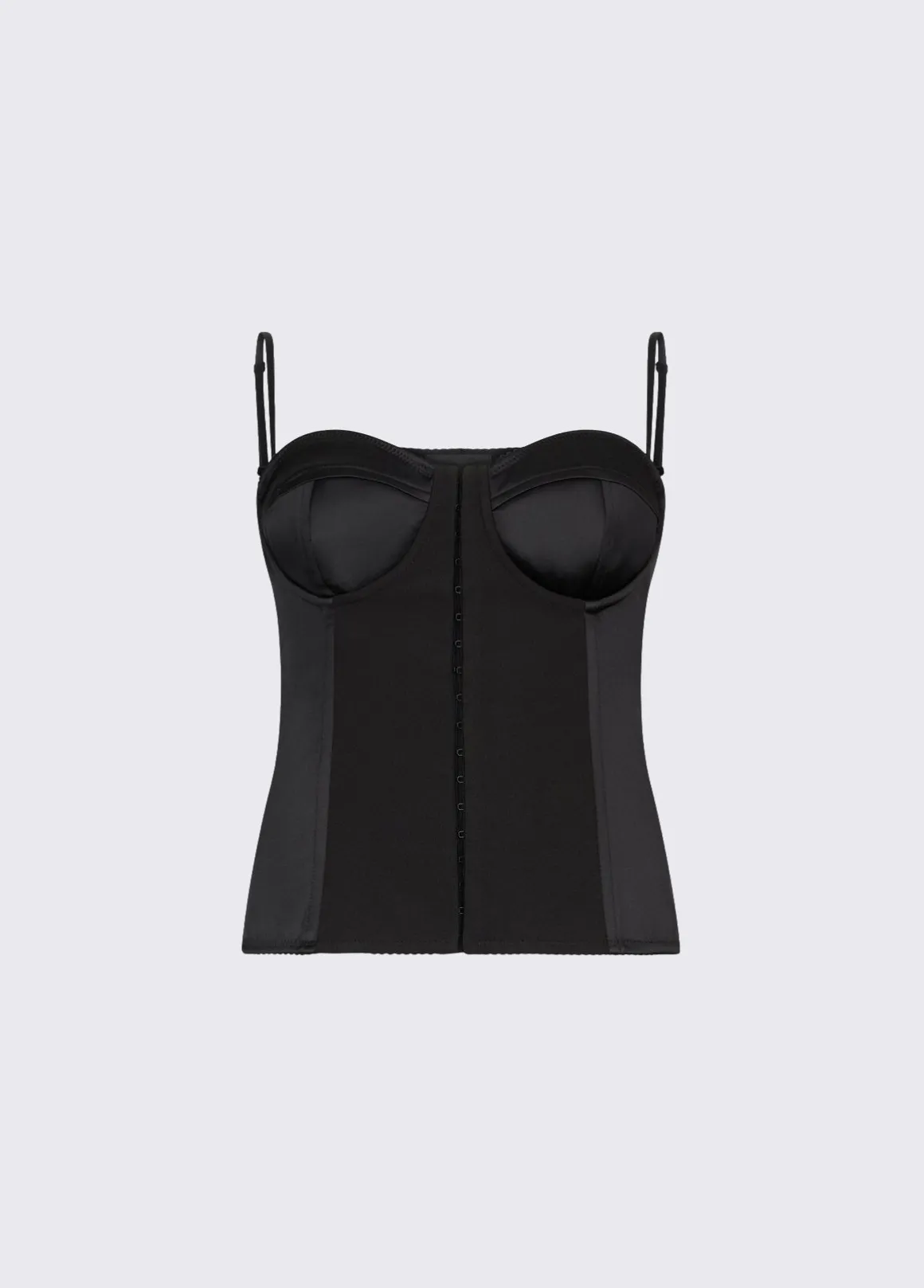 Top bustier in raso