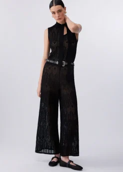 Top in maglia con fiocco