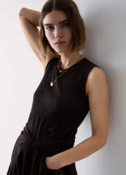 Top in maglia lamé
