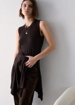 Top in maglia lamé