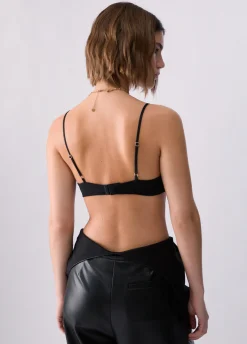Top in tulle con ricami gioiello