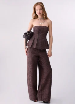 Top jacquard animalier
