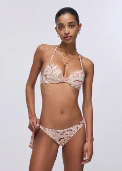 Top push-up con stampa