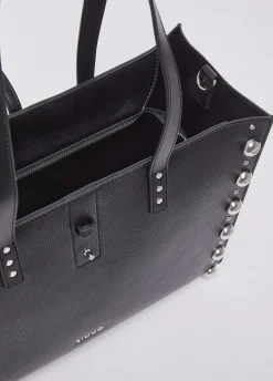 Tote bag grande con borchie