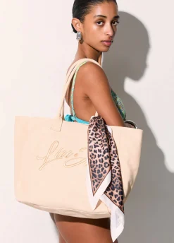Tote bag grande con foulard