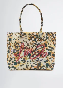 Tote bag grande in tela stampata