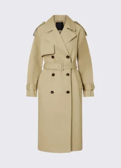 Trench con ricami gioiello