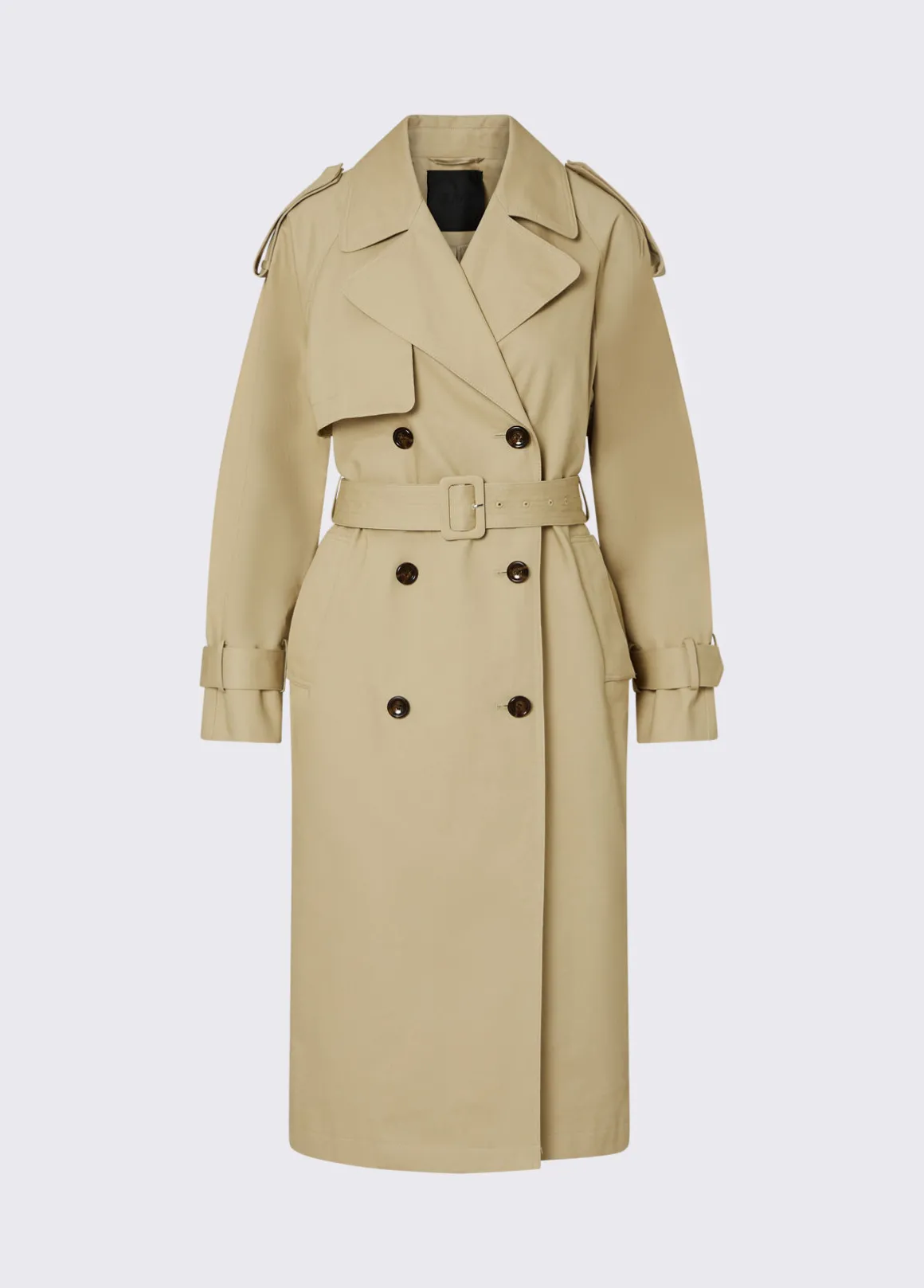 Trench con ricami gioiello