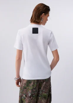 T-shirt con castoni gioiello