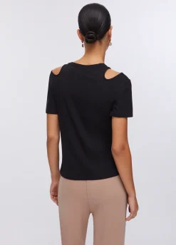 T-shirt con cut-out