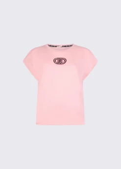 T-shirt con dettagli gioiello